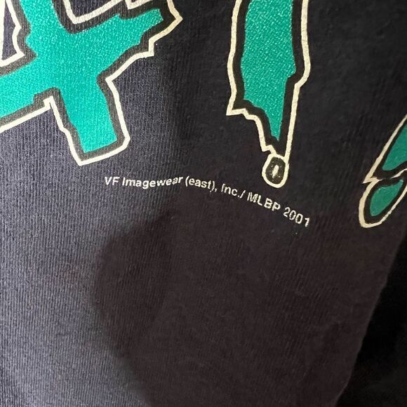 VTG LEE 2001 Seattle Mariners T Shirt Medium - Picture 5 of 5